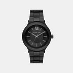 Billie Men Quartz Black Dial Analog Stainless Steel Watch MK9275