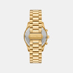 Lexington Men Quartz Gold Dial Chronograph Stainless Steel Watch MK9276