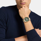 Lexington Men Quartz Green Dial Chronograph Stainless Steel Watch MK9277