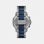 Prescott Men Quartz Blue Dial Chronograph Stainless Steel Watch MK9280