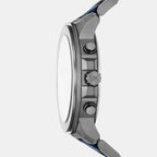Prescott Men Quartz Blue Dial Chronograph Stainless Steel Watch MK9280