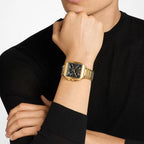 Hayes Men Quartz Black Dial Chronograph Stainless Steel Watch MK9281