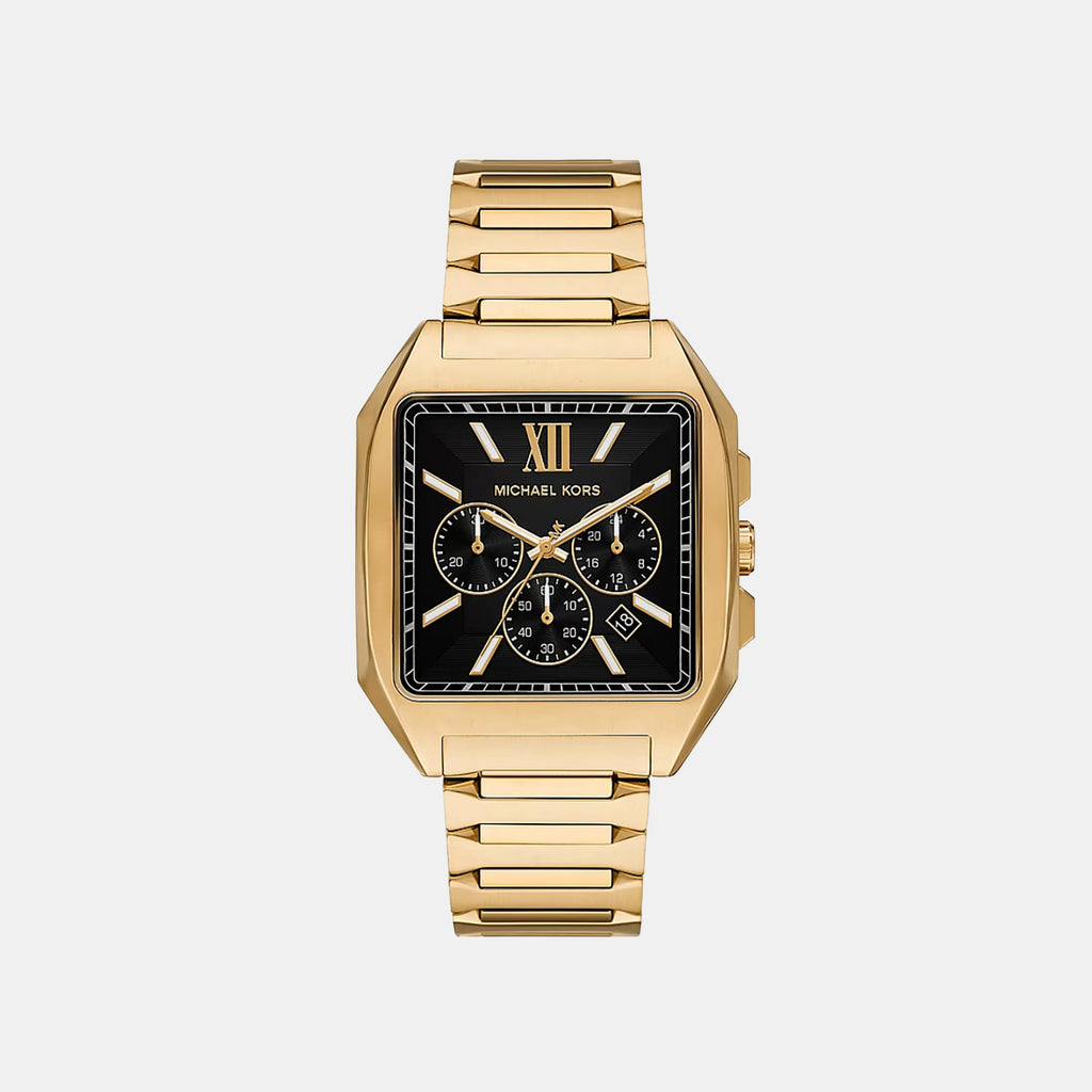 Hayes Men Quartz Black Dial Chronograph Stainless Steel Watch MK9281