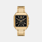 Hayes Men Quartz Black Dial Chronograph Stainless Steel Watch MK9281