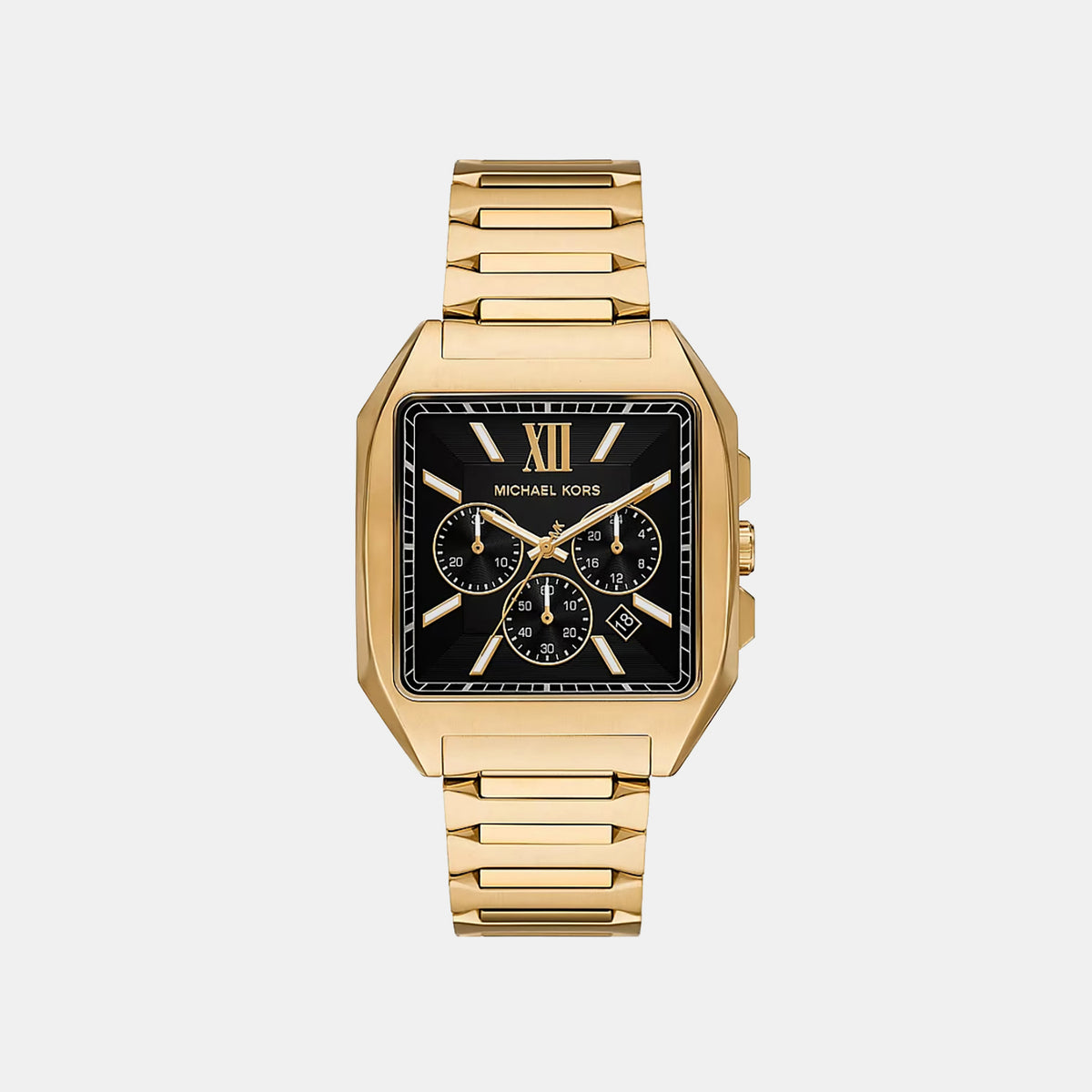 Hayes Men Quartz Black Dial Chronograph Stainless Steel Watch MK9281