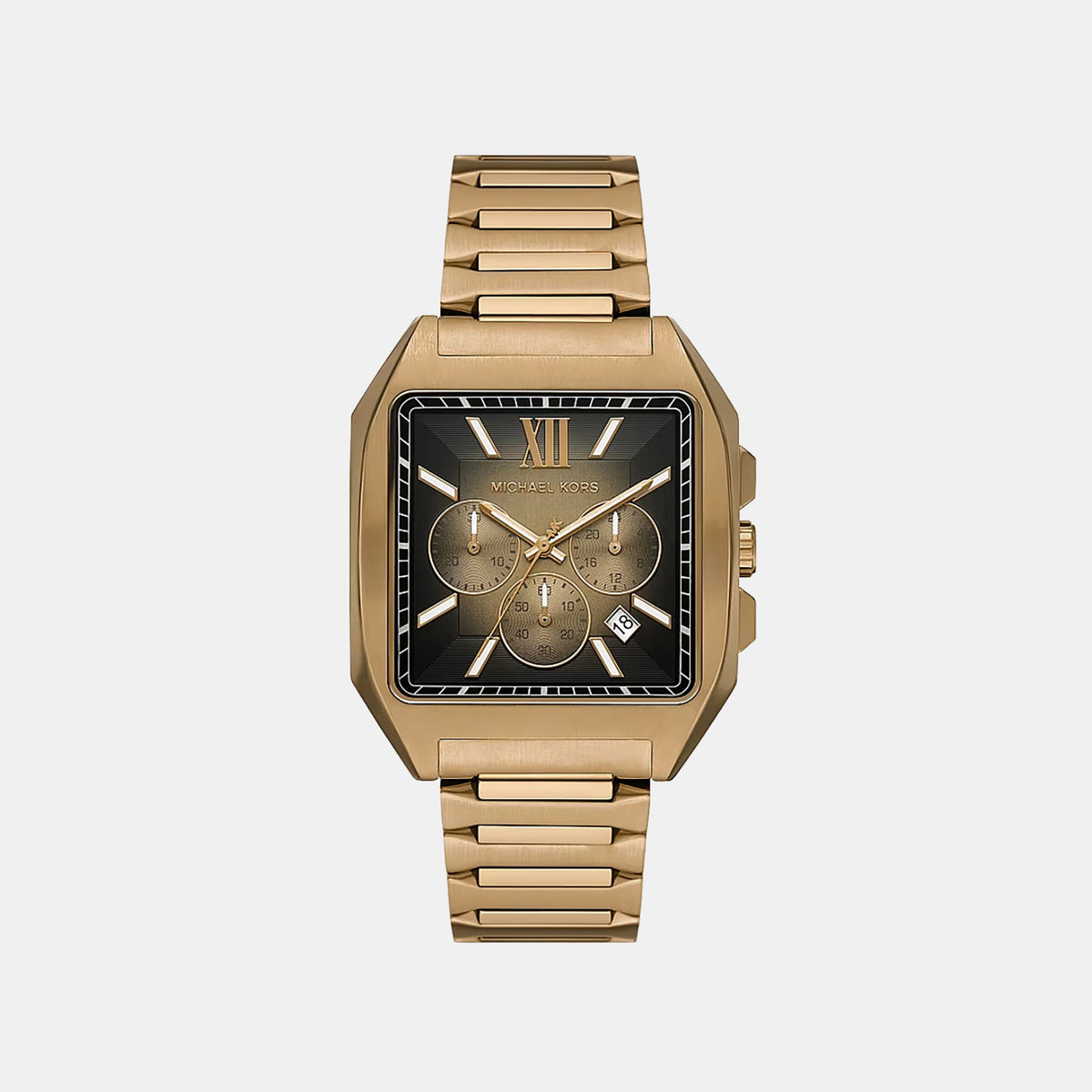 Hayes Men Quartz Black Dial Chronograph Stainless Steel Watch MK9282