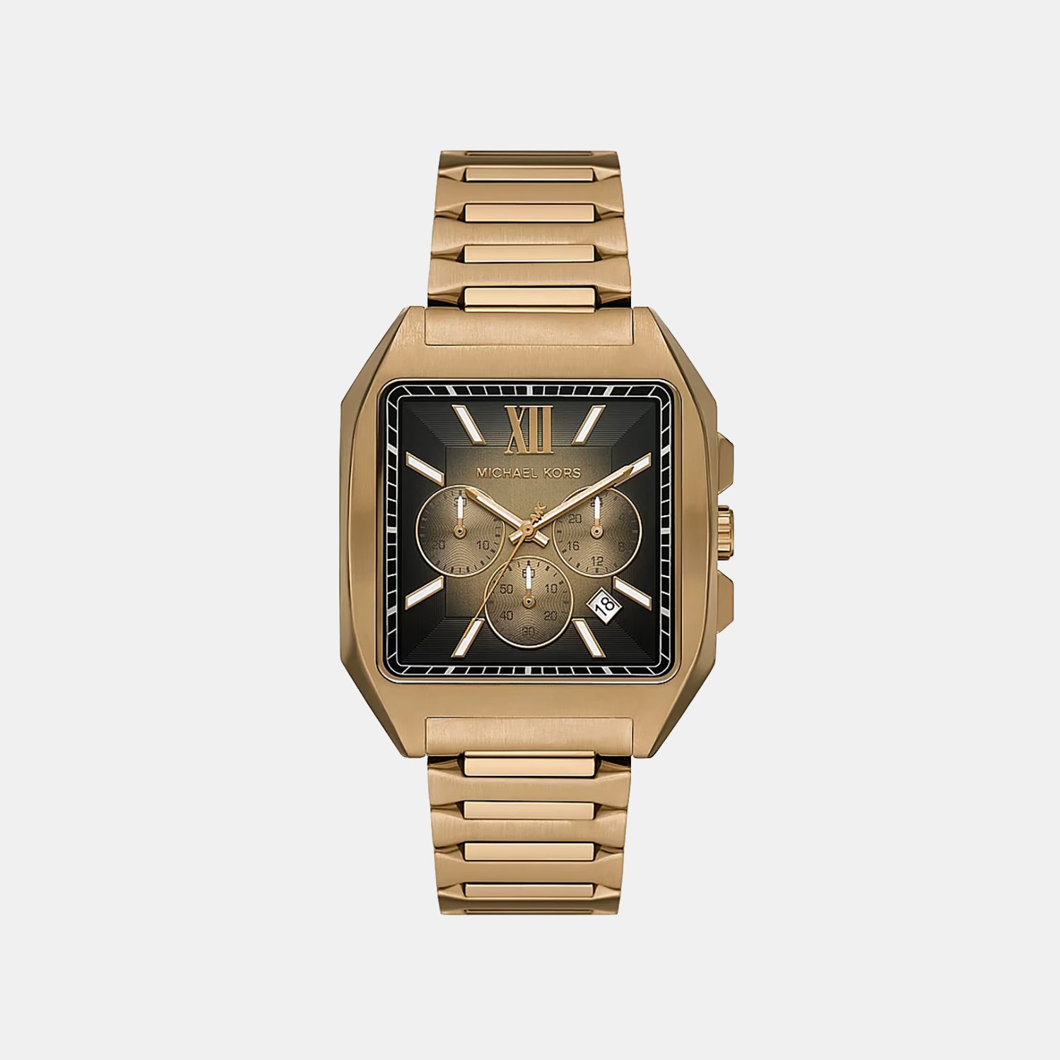Hayes Men Quartz Black Dial Chronograph Stainless Steel Watch MK9282
