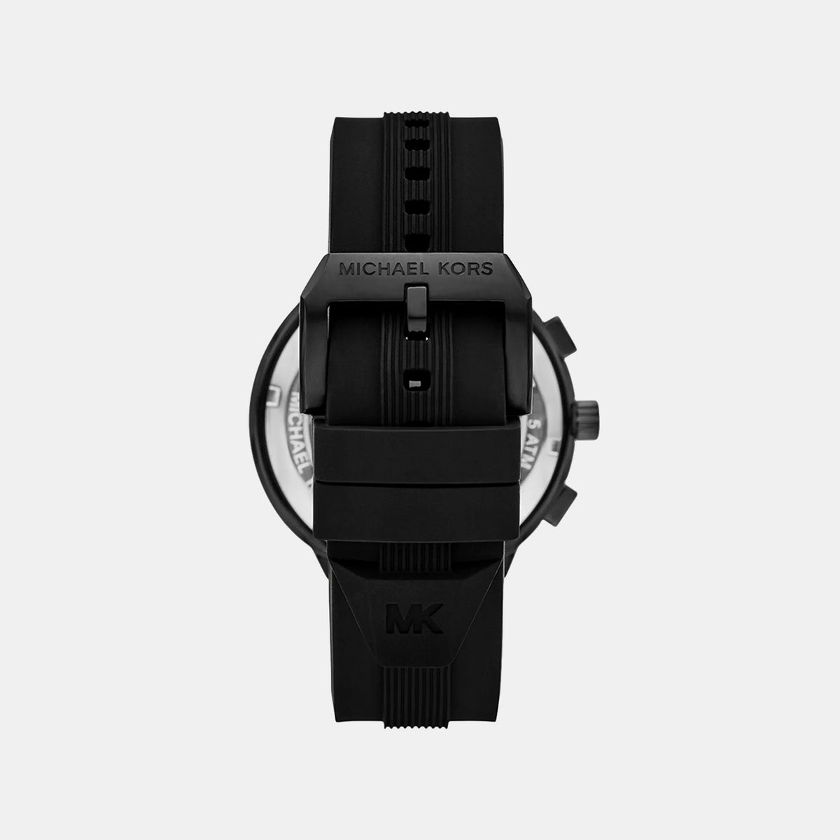 Billie Men Quartz Black Dial Chronograph Silicone Watch MK9285