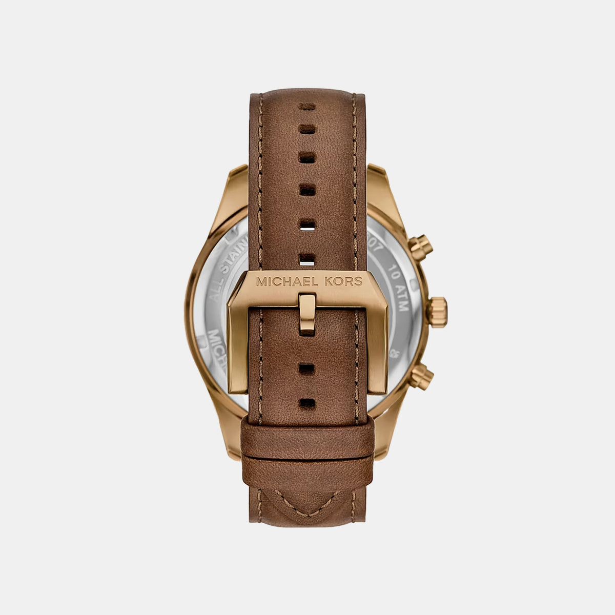 Lexington Men Quartz Brown Dial Chronograph Leather Watch MK9286