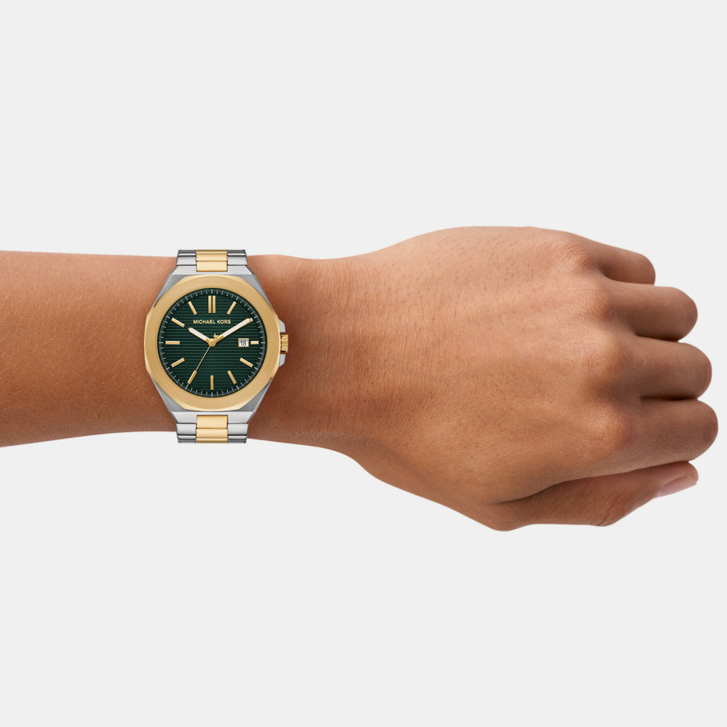 Callum Men Quartz Green Dial Analog Stainless Steel Watch MK9289
