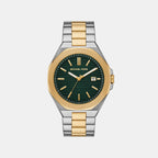 Callum Men Quartz Green Dial Analog Stainless Steel Watch MK9289