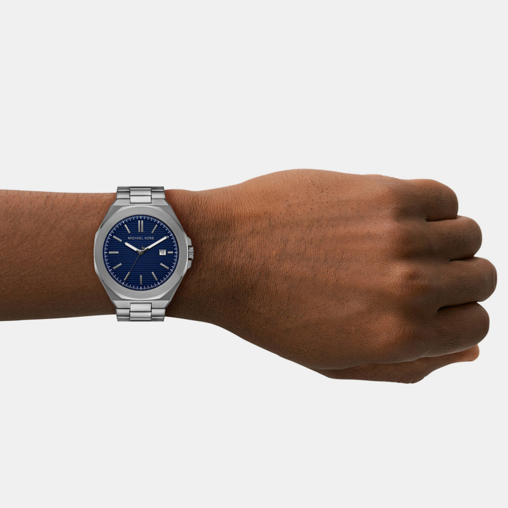 Callum Men Quartz Blue Dial Analog Stainless Steel Watch MK9290