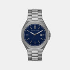 Callum Men Quartz Blue Dial Analog Stainless Steel Watch MK9290