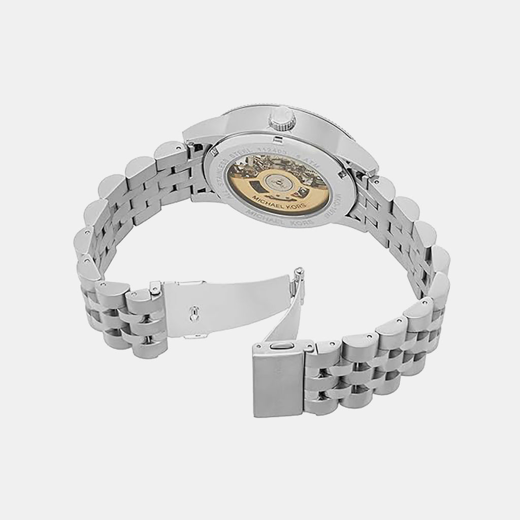 Hutton Men Automatic Black Dial Analog Stainless Steel Watch MKO1076