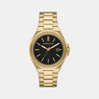 Callum Men Quartz Black Dial Analog Stainless Steel Watch MKO1179