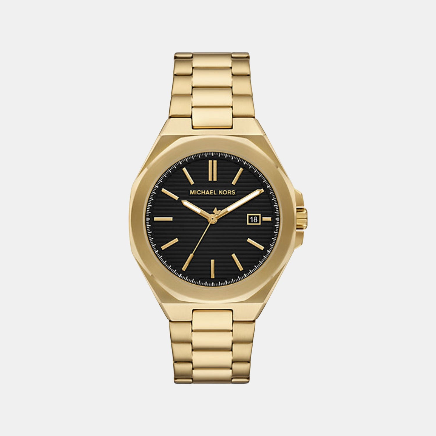 Callum Men Quartz Black Dial Analog Stainless Steel Watch MKO1179