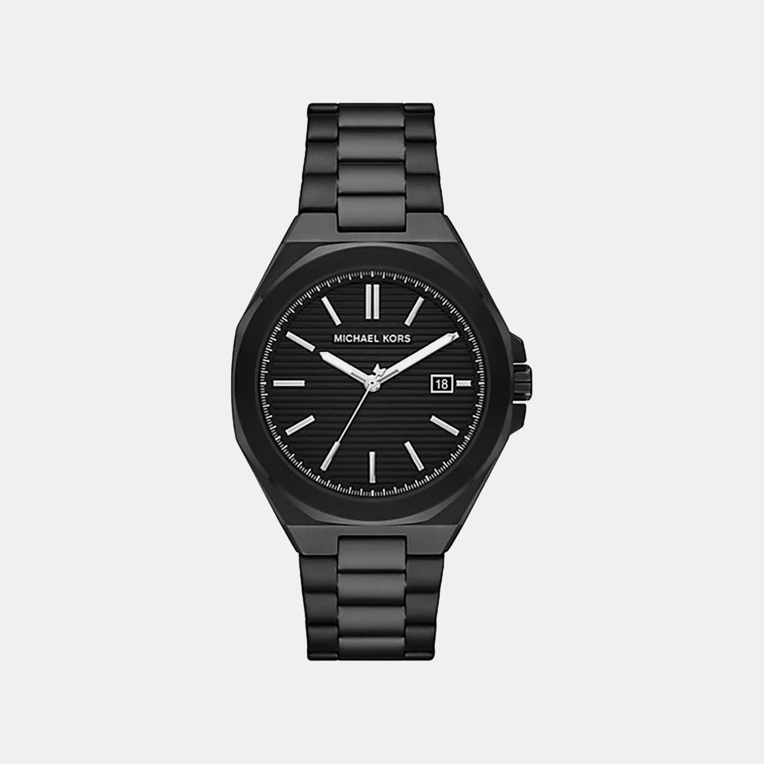 Callum Men Quartz Black Dial Analog Stainless Steel Watch MKO1180