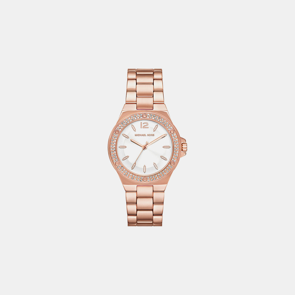 Lennox Women Quartz White Dial Analog Stainless Steel Watch MKO1187