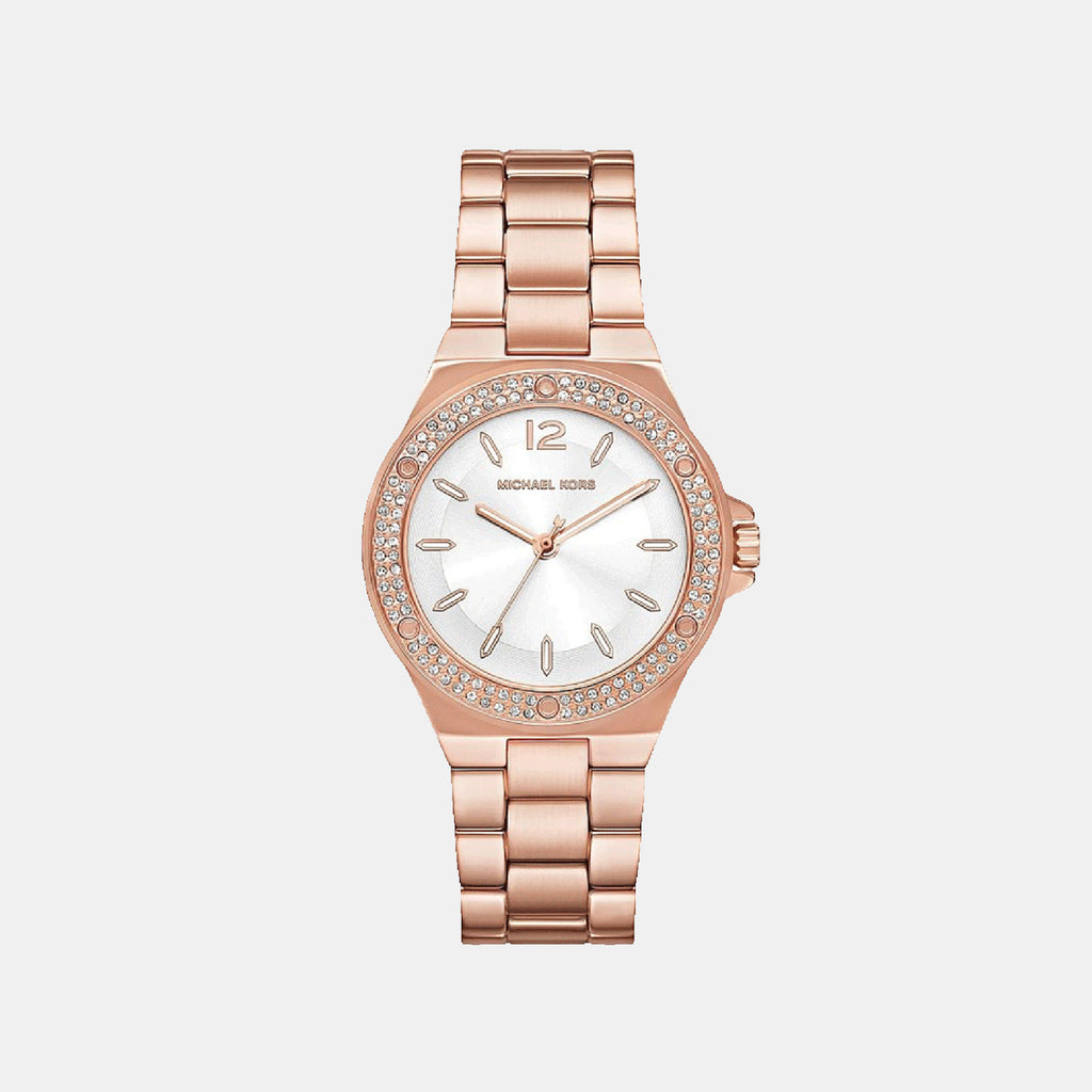 Lennox Women Quartz Silver Dial Analog Stainless Steel Watch MKO1187