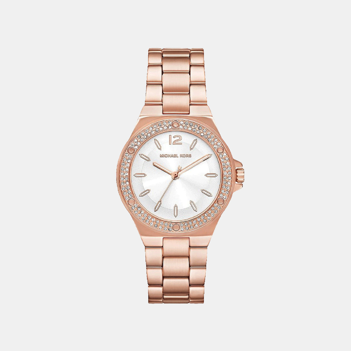 Lennox Women Quartz Silver Dial Analog Stainless Steel Watch MKO1187