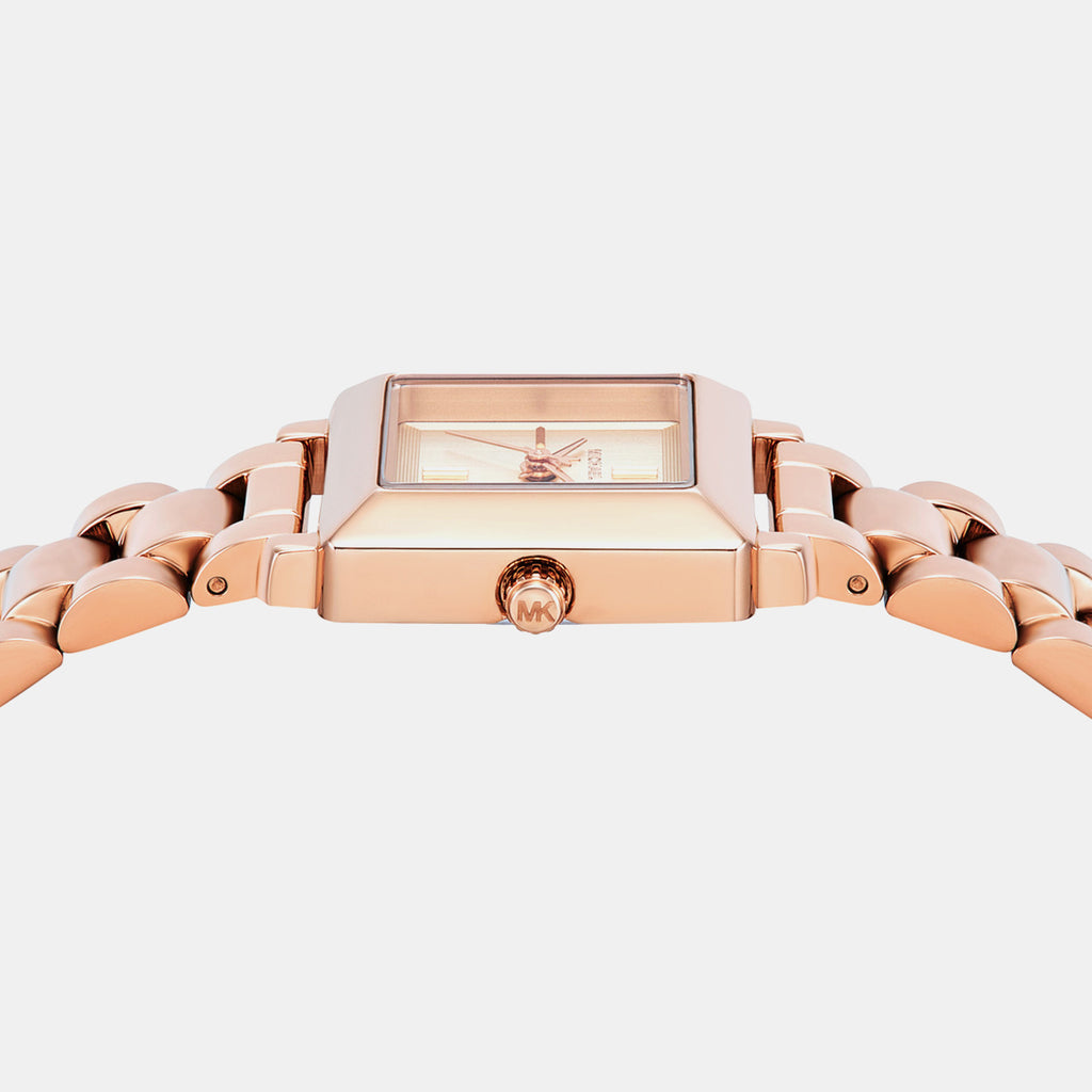 Gwynn Women Quartz Rose Gold Dial Analog Stainless Steel Watch MKO1191