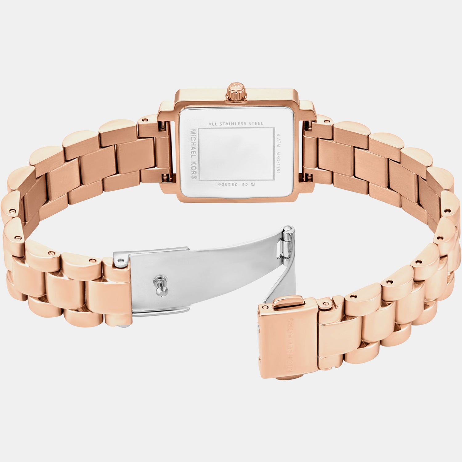 Gwynn Women Quartz Rose Gold Dial Analog Stainless Steel Watch MKO1191