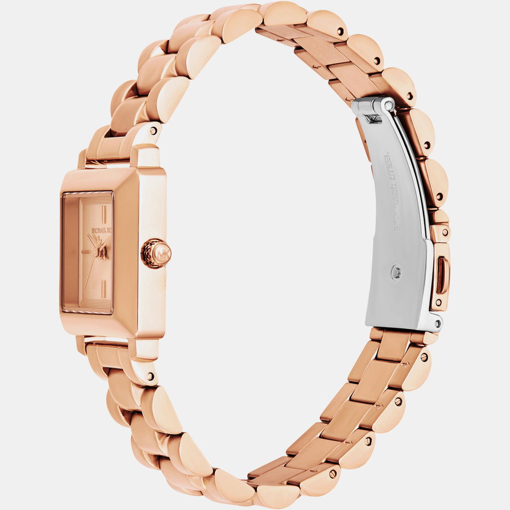 Gwynn Women Quartz Rose Gold Dial Analog Stainless Steel Watch MKO1191