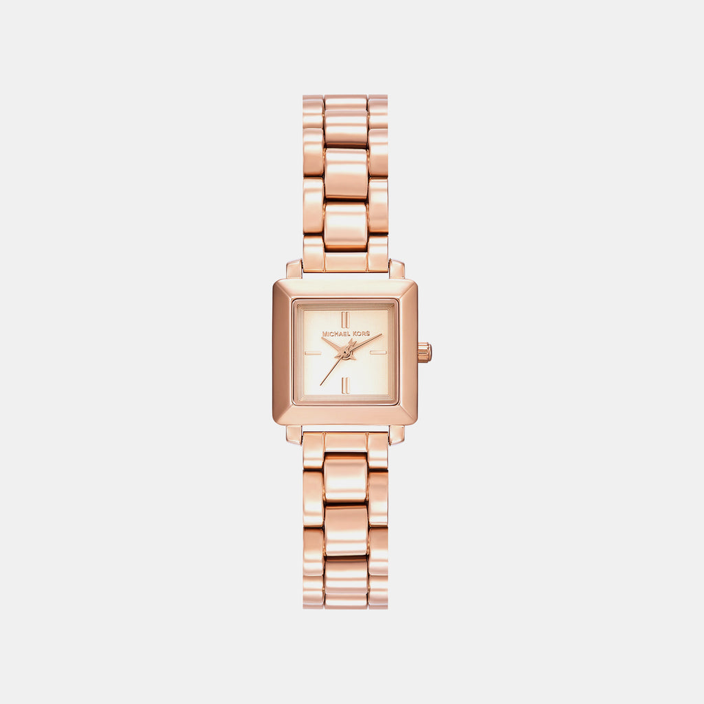 Gwynn Women Quartz Rose Gold Dial Analog Stainless Steel Watch MKO1191