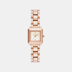 Gwynn Women Quartz Rose Gold Dial Analog Stainless Steel Watch MKO1191
