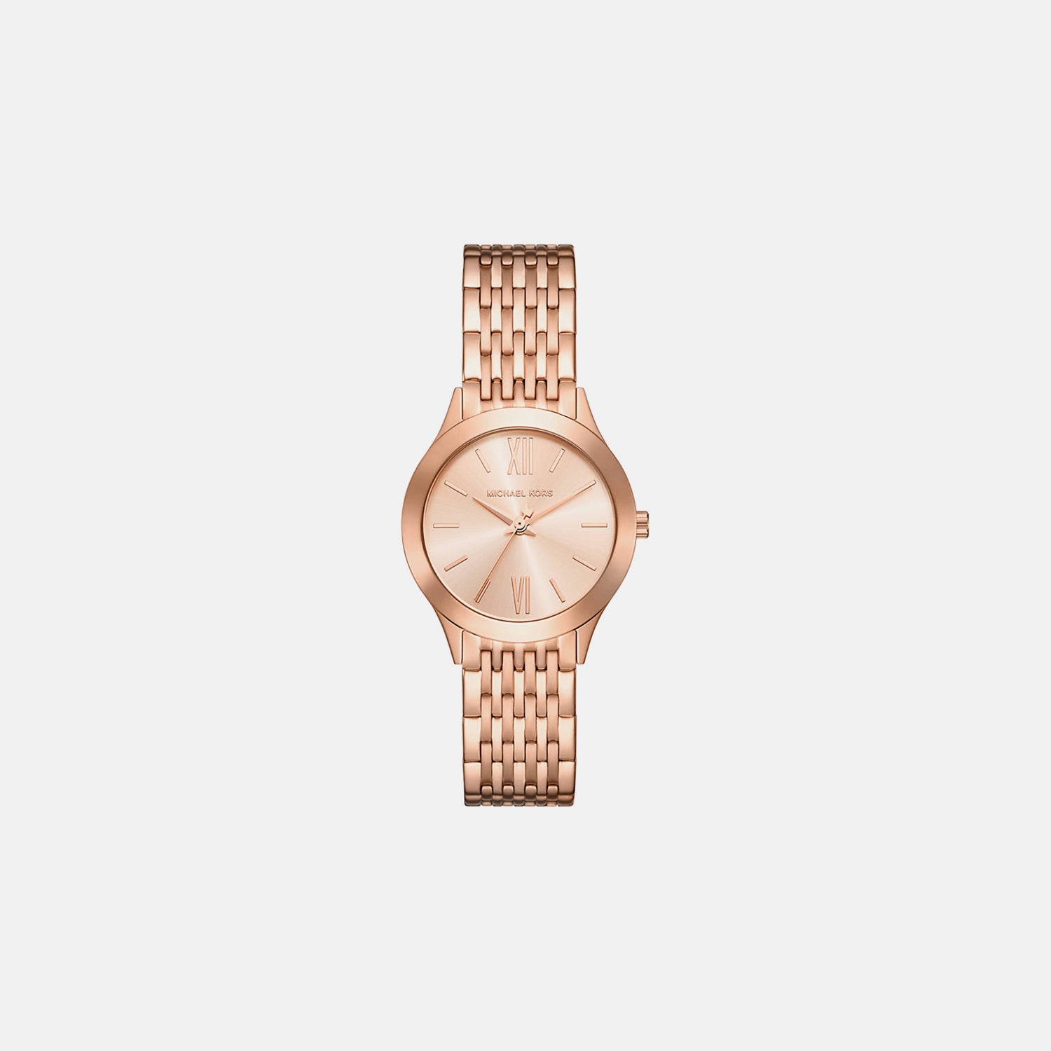 Women Quartz Rose Gold Dial Analog Stainless Steel Watch MKO1216