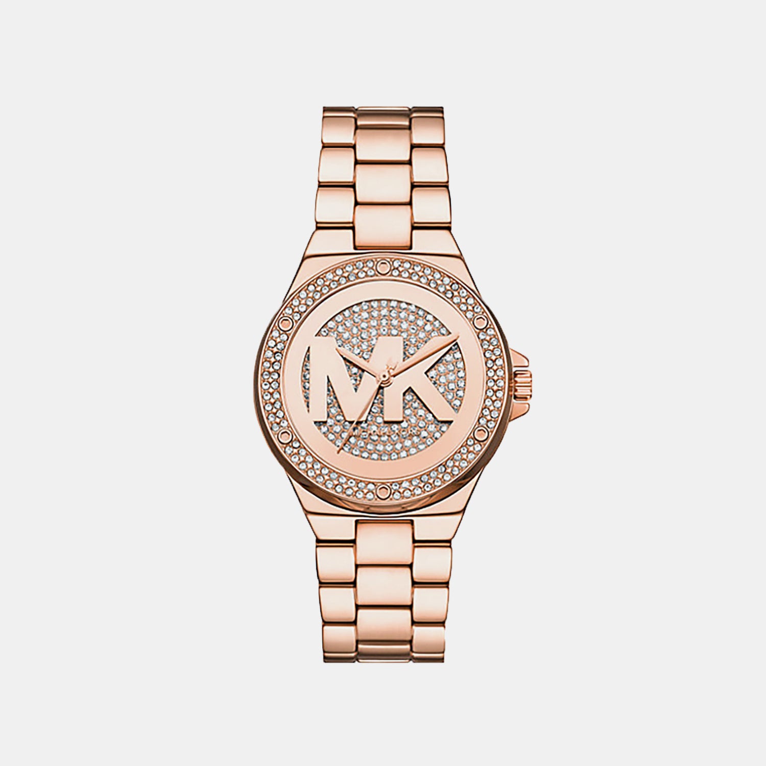 Lennox Women Quartz Rose Gold Dial Analog Stainless Steel Watch MKO1221