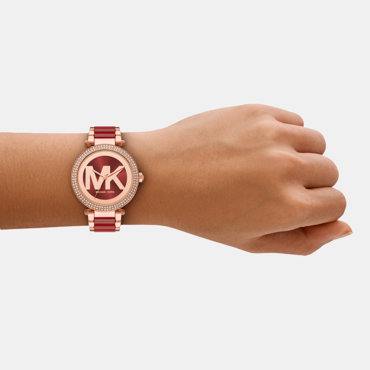 Women Quartz Two Tone Dial Analog Watch MKO1224