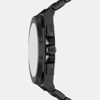 Men Quartz Black Dial Chronograph Stainless Steel Watch MKO1234