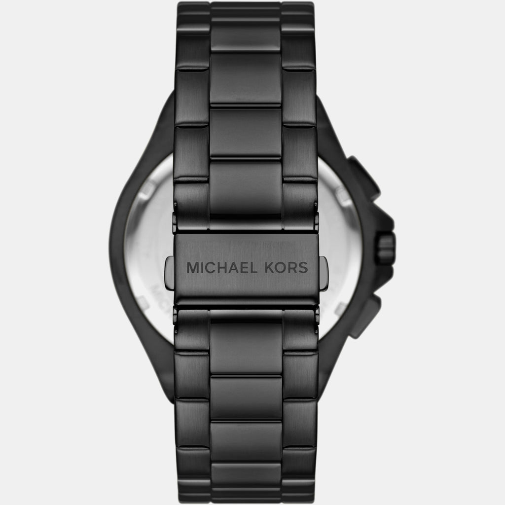Men Quartz Black Dial Chronograph Stainless Steel Watch MKO1234