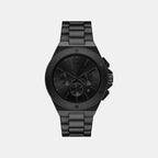 Men Quartz Black Dial Chronograph Stainless Steel Watch MKO1234
