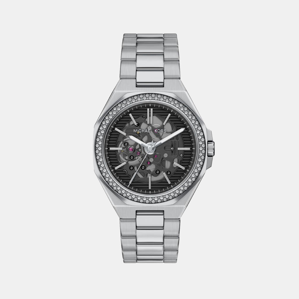 Callum Men Automatic Black Dial Analog Stainless Steel Watch MKO1240