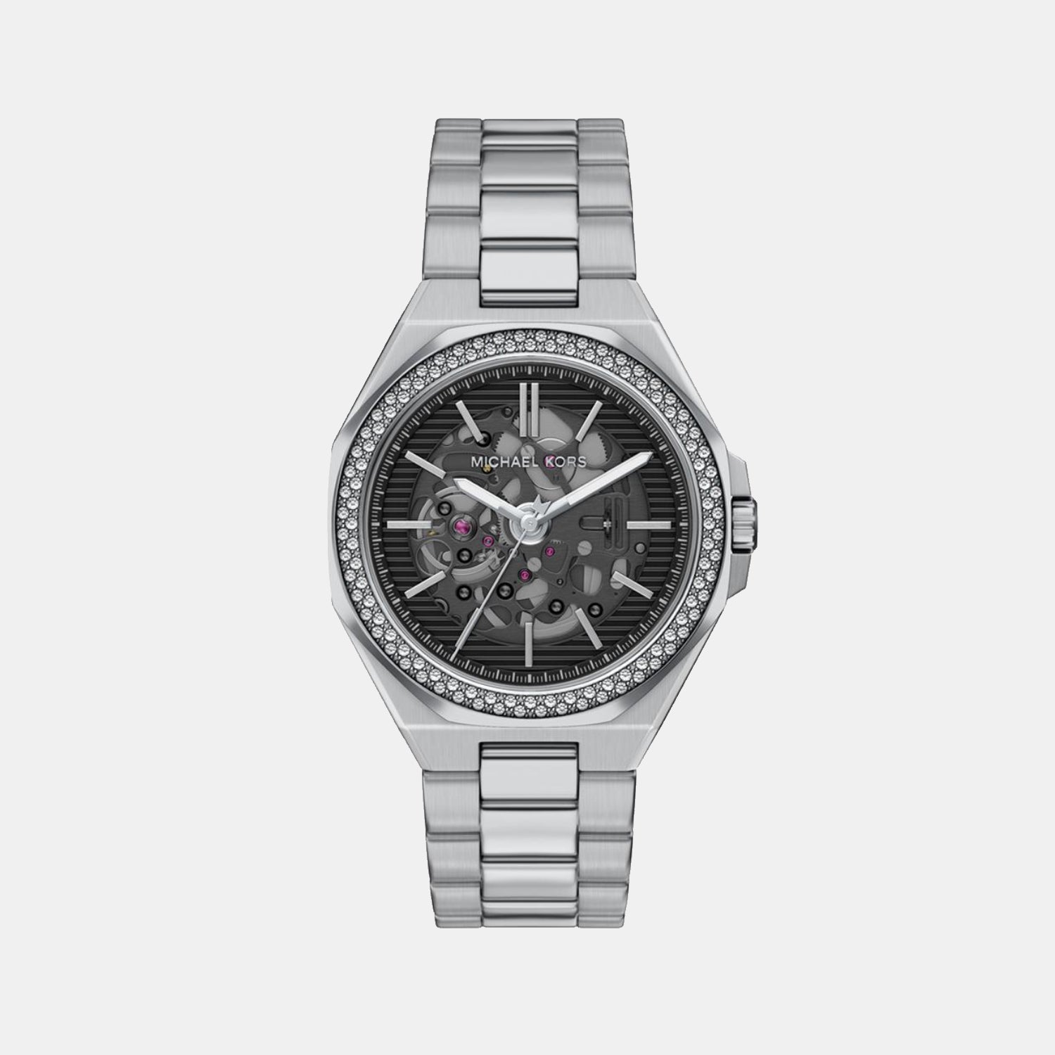 Callum Men Automatic Black Dial Analog Stainless Steel Watch MKO1240