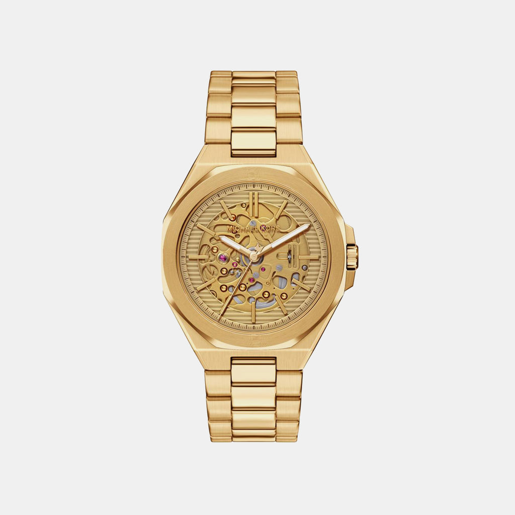 Callum Men Automatic Gold Dial Analog Stainless Steel Watch MKO1241