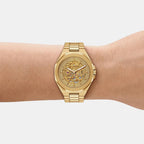 Callum Men Automatic Gold Dial Analog Stainless Steel Watch MKO1241