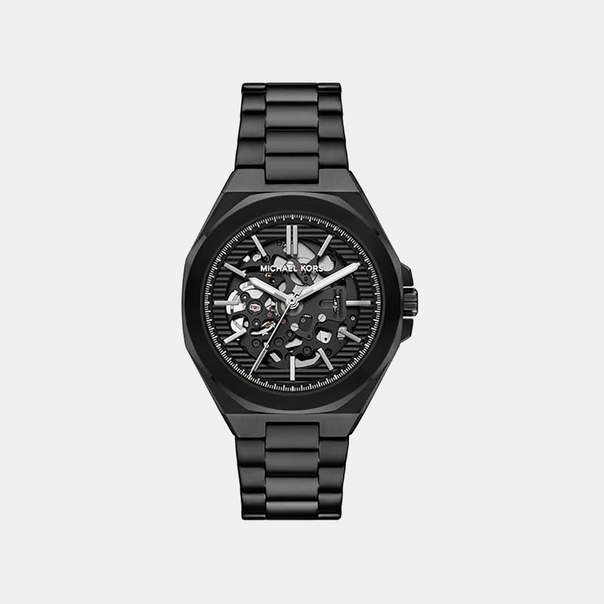 Callum Men Automatic Black Dial Analog Stainless Steel Watch MKO1242