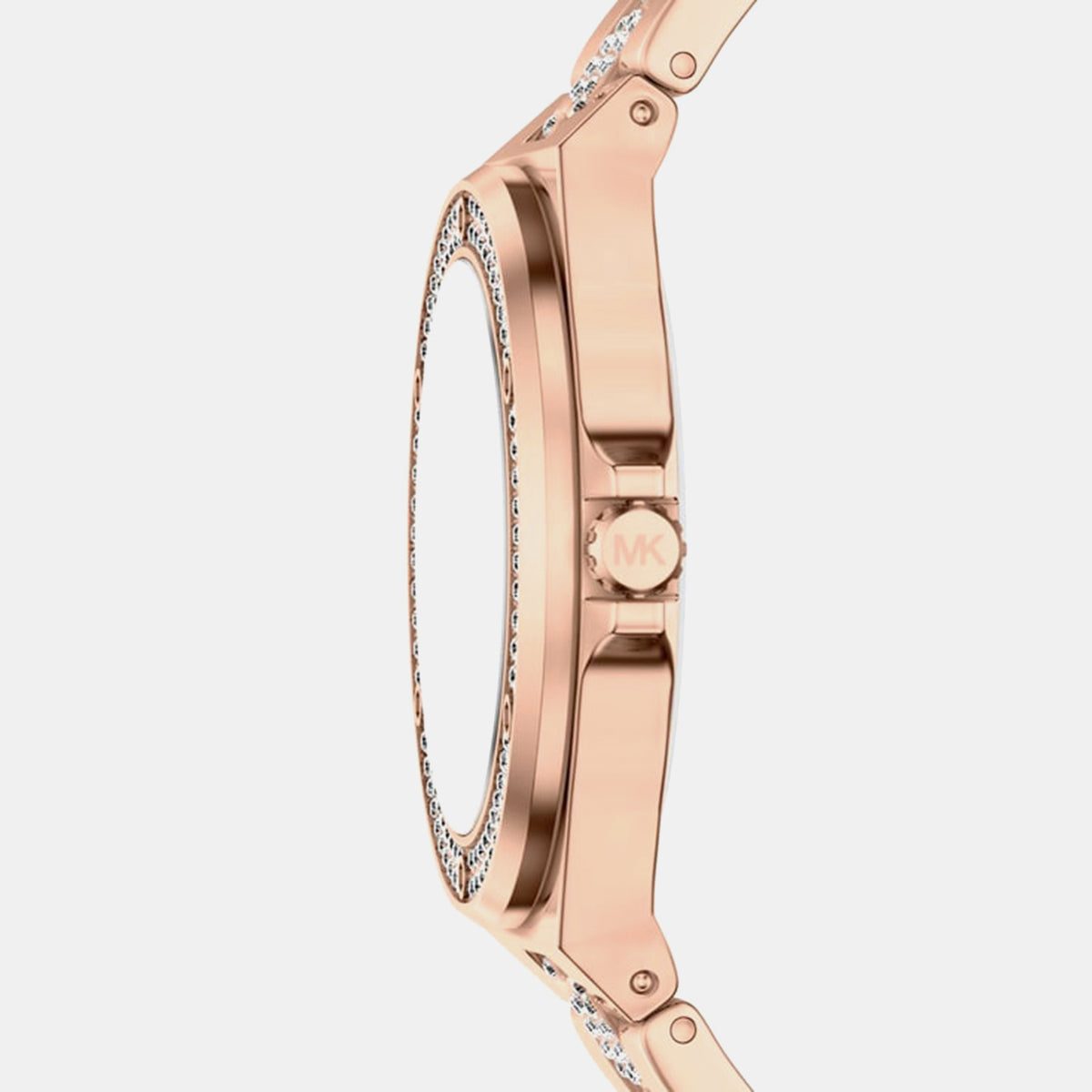 Lennox Women Quartz Rose Gold Dial Analog Stainless Steel Watch MKO1247