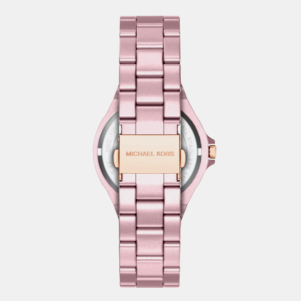 Lennox Women Quartz Pink Dial Analog Stainless Steel Watch MKO1254