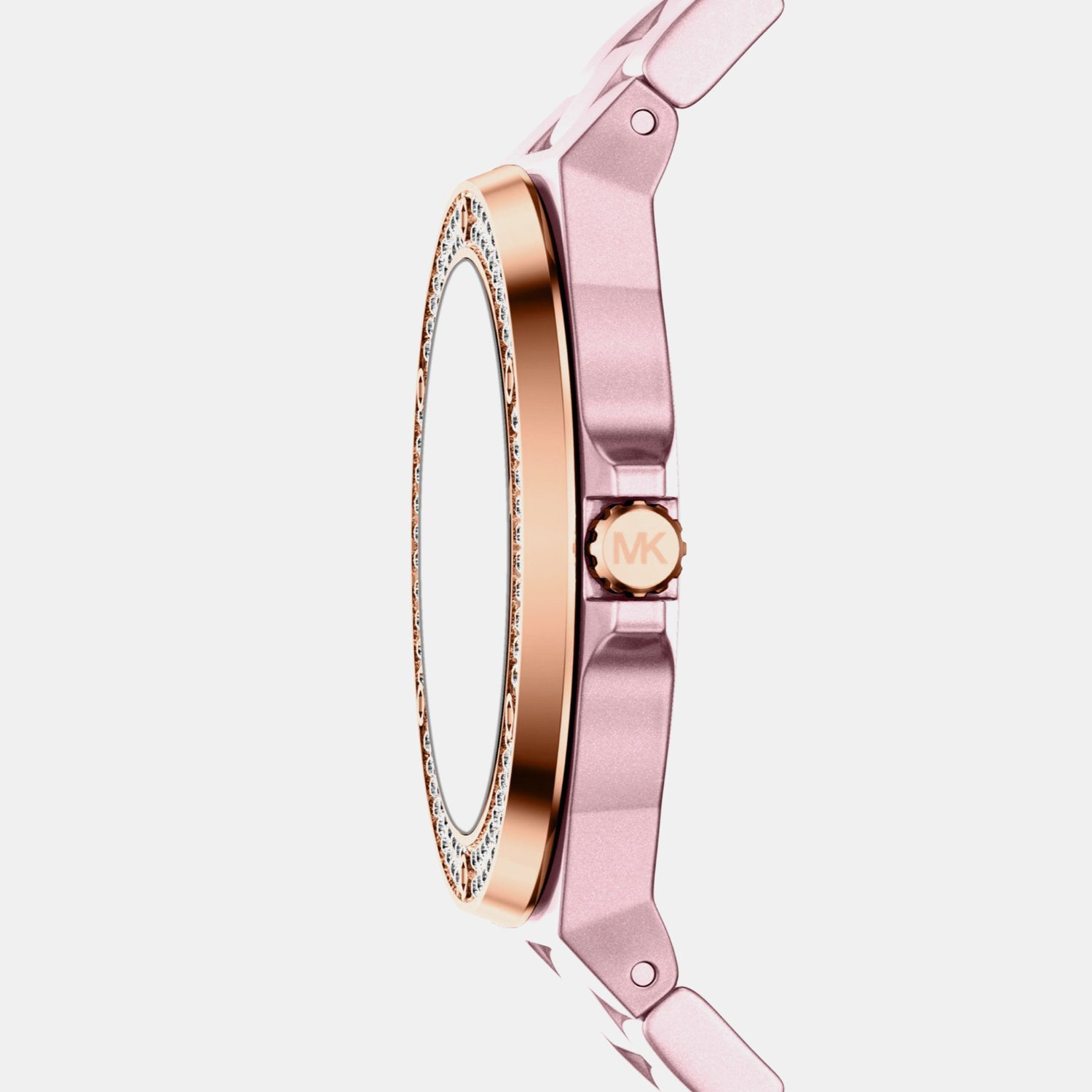 Lennox Women Quartz Pink Dial Analog Stainless Steel Watch MKO1254