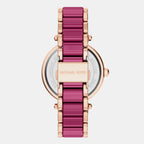 Parker Women Quartz Multicolour Dial Analog Stainless Steel Watch MKO1256