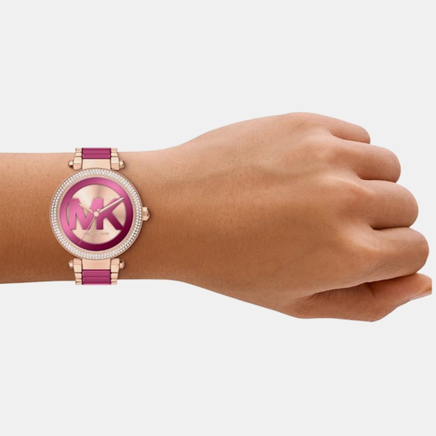 Parker Women Quartz Multicolour Dial Analog Stainless Steel Watch MKO1256