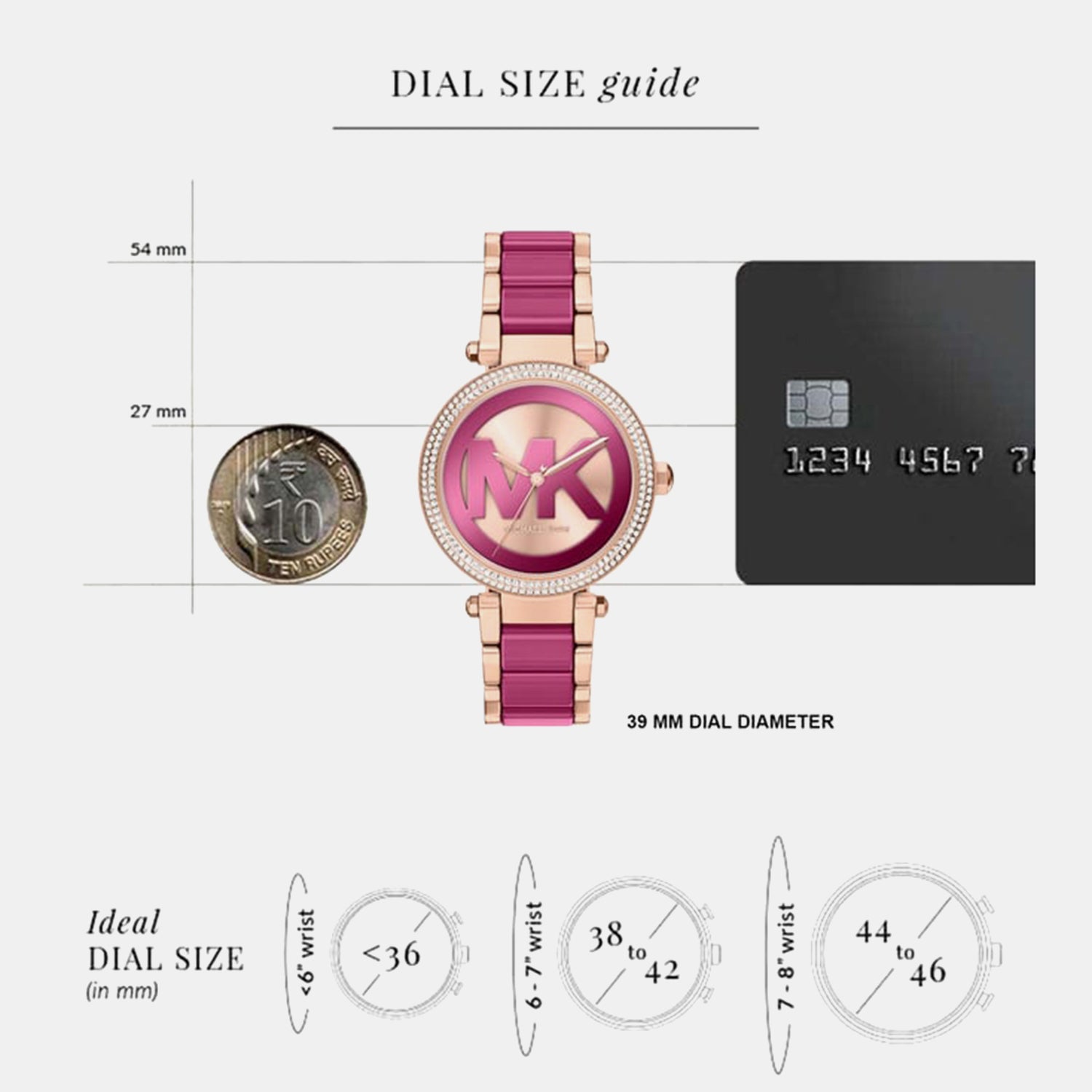 Parker Women Quartz Multicolour Dial Analog Stainless Steel Watch MKO1256