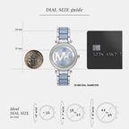 Parker Women Quartz Multicolour Dial Analog Stainless Steel Watch MKO1257