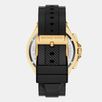 Lennox Men Quartz Black Dial Chronograph Silicone Watch MKO1272