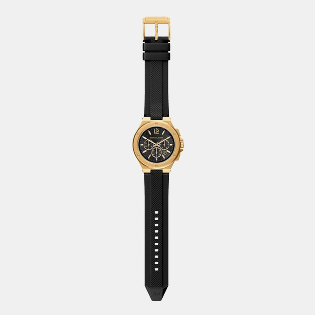 Lennox Men Quartz Black Dial Chronograph Silicone Watch MKO1272