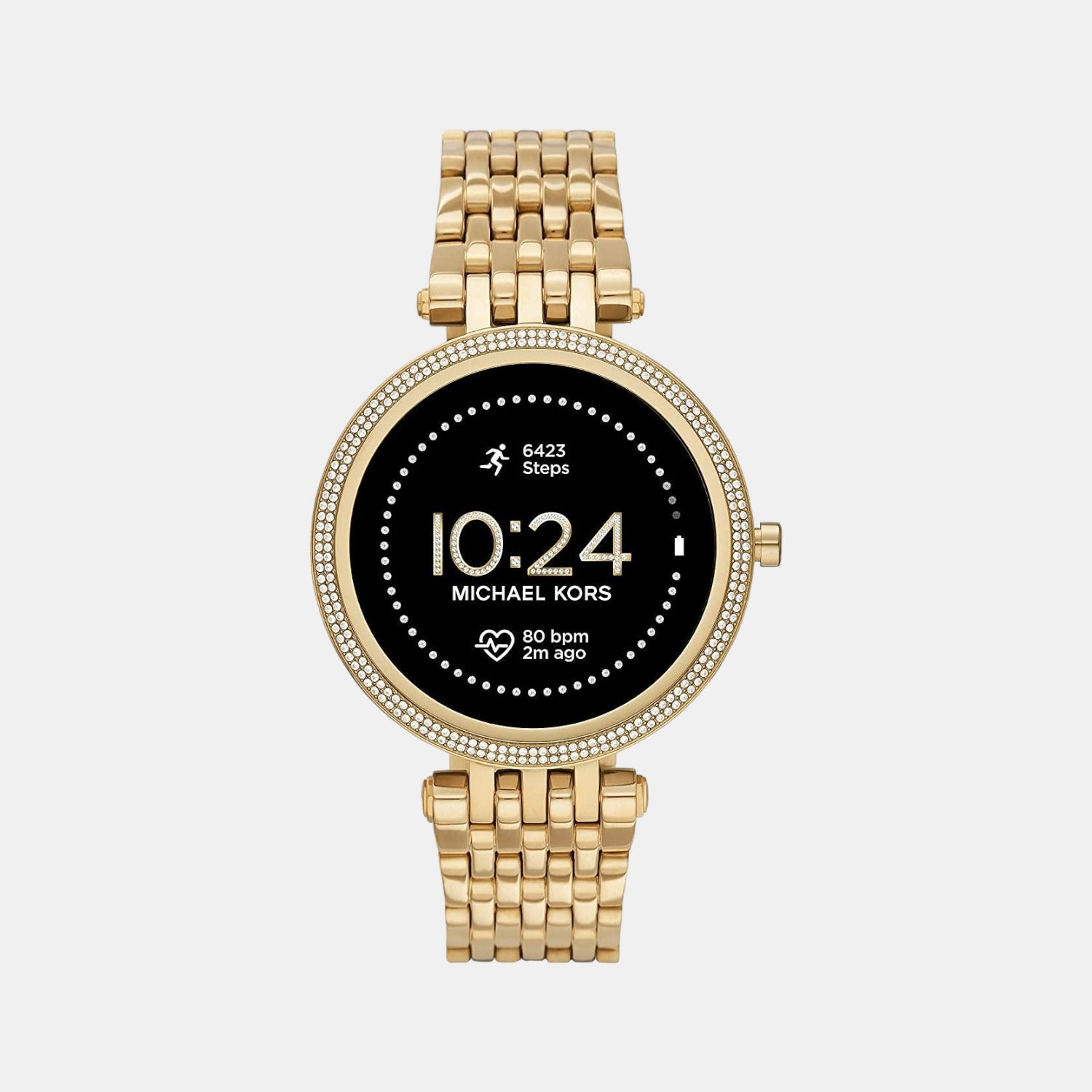 Women Processor Black Dial Digital Stainless Steel Watch MKT5127